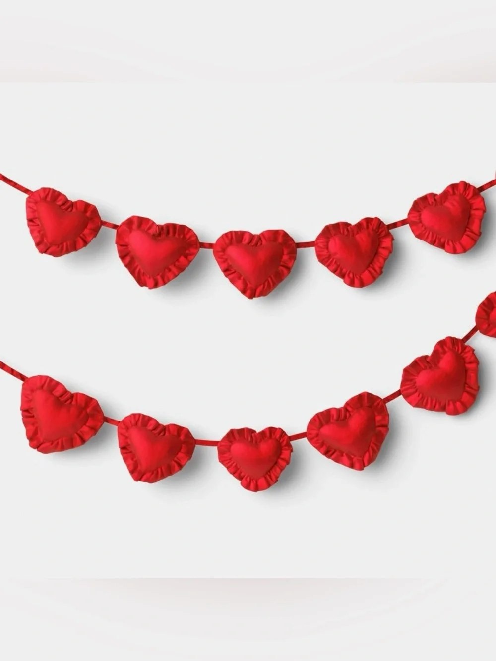 NEW Threshold Valentine Anniversary Wedding Heart Ruffle Wreath Garland & Filler